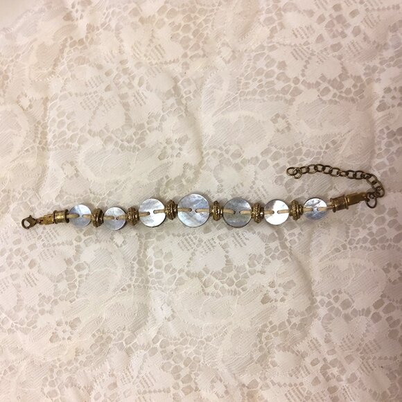 Vintage NEW Handmade Charm & Button Bangle Bracelet Women Jewelry Gifts - Picture 5 of 7